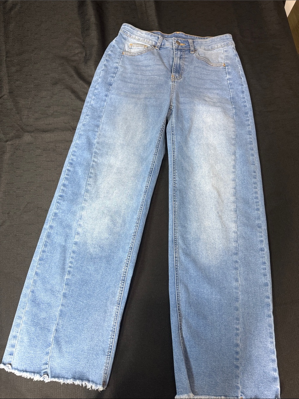 Sidefeel Light Blue Wide-Leg High-Rise Jeans Size 10